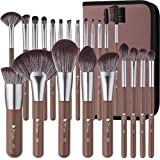 22 Piece Tan Professional Makeup Brush Set