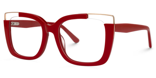 Red and Clear Frames