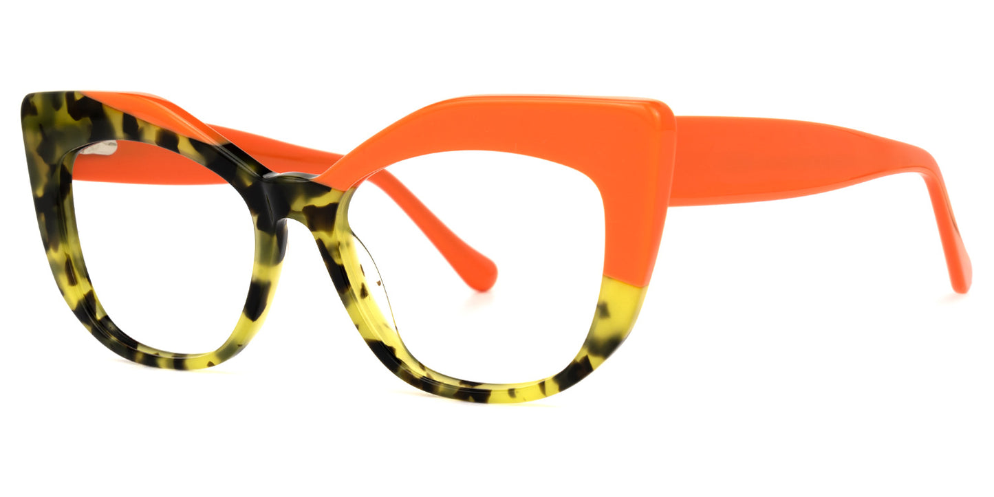 Orange and Animal Print Glassess