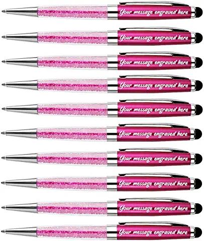 Pink Personalized Sparkle Pens