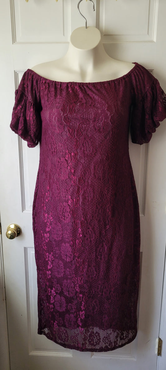 Purple Lace Dress