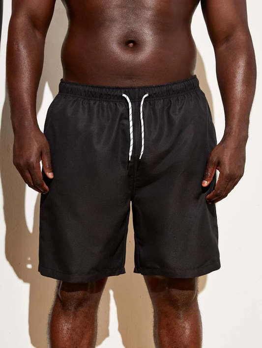 Black Men's Swim Trunks