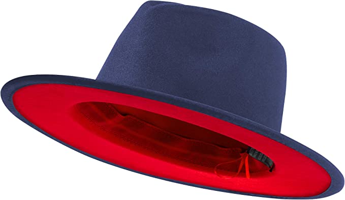 Blue Brim with Red Undertone