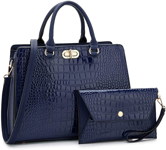 Dark Blue Skinned Purse