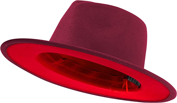 Maroon Brim with Red undertone